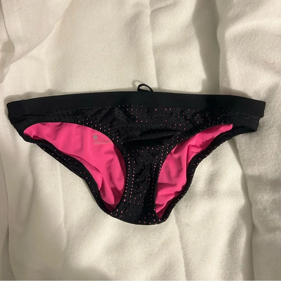 Nike Other - Nike Bathing Suit Bottoms Cheeky Womens Size Medium M Swim Beach Pool Pink Black